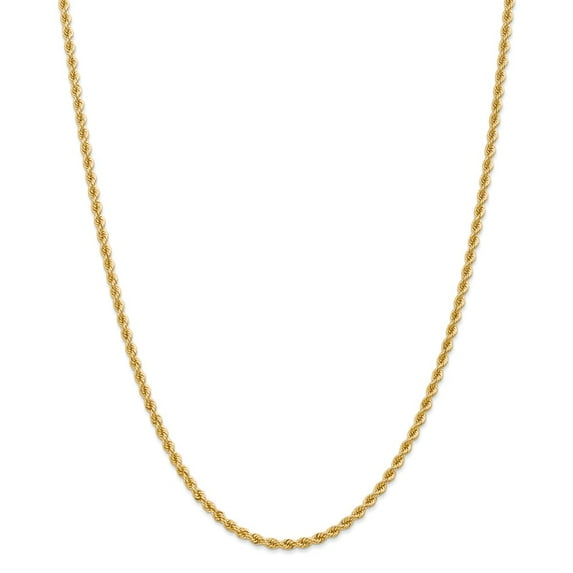 14K 2.75mm Handmade Rope Chain