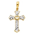 thumbnail image 1 of 14K 2T Cross Religious Pendant, 1 of 1