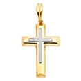 thumbnail image 1 of 14K 2T Religious Cross Pendant, 1 of 1