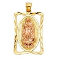 thumbnail image 1 of 14K 2T Religious Guadalupe Pendant, 1 of 1