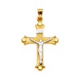 thumbnail image 1 of 14K 2Tone Crucifix Cross Pendant, 1 of 1