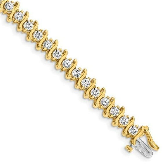 14K 3.3 mm Diamond Tennis Mounting Bracelet