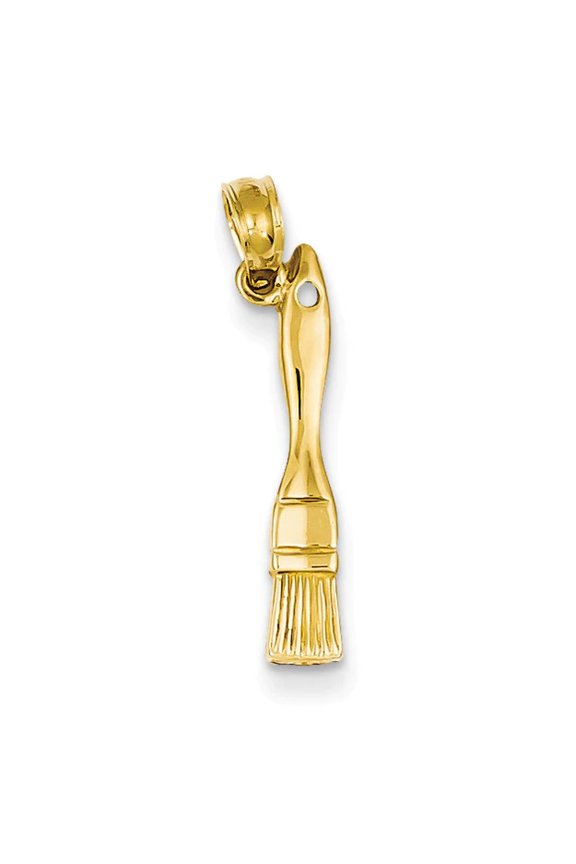 FJC Finejewelers 14k Yellow Gold 3d Paint Brush Charm
