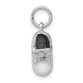 thumbnail image 1 of 14K 3D White Gold Baby Shoe Charm, 1 of 1