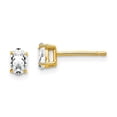 thumbnail image 1 of 14K 5 x 3 mm Oval Cubic Zirconia Earrings, 1 of 1