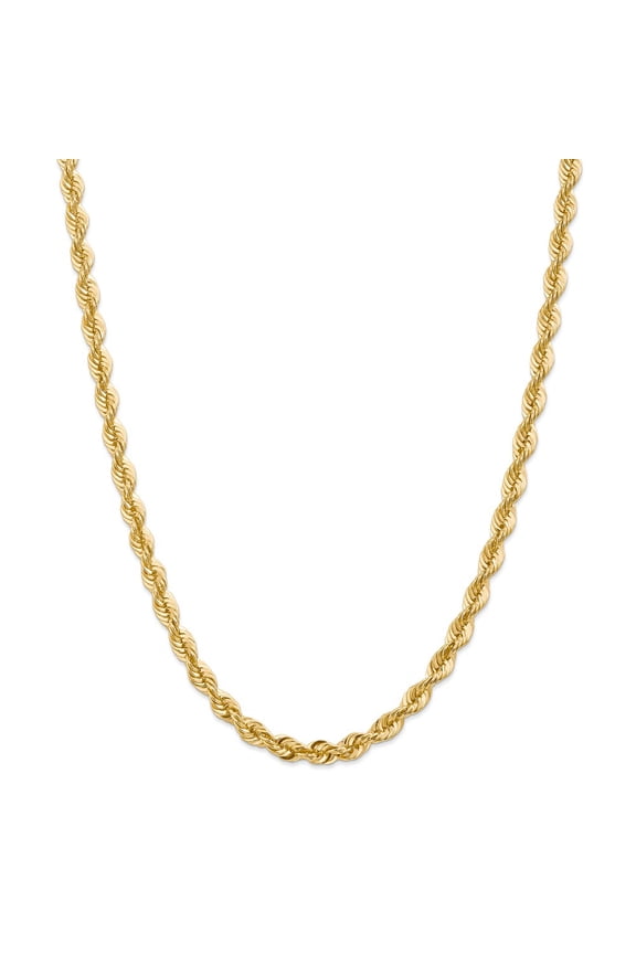 14K 6mm Handmade Regular Rope Chain