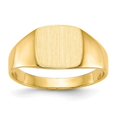 thumbnail image 1 of 14K 8.5 x 9.0 mm Closed Back Signet Ring, Size 7, 1 of 1