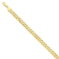 thumbnail image 1 of Solid 14K 8.5mm Solid Hand-Polished Fancy Link Bracelet, 1 of 2