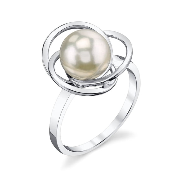 14K 9mm White South Sea Cultured Pearl Lexi Ring