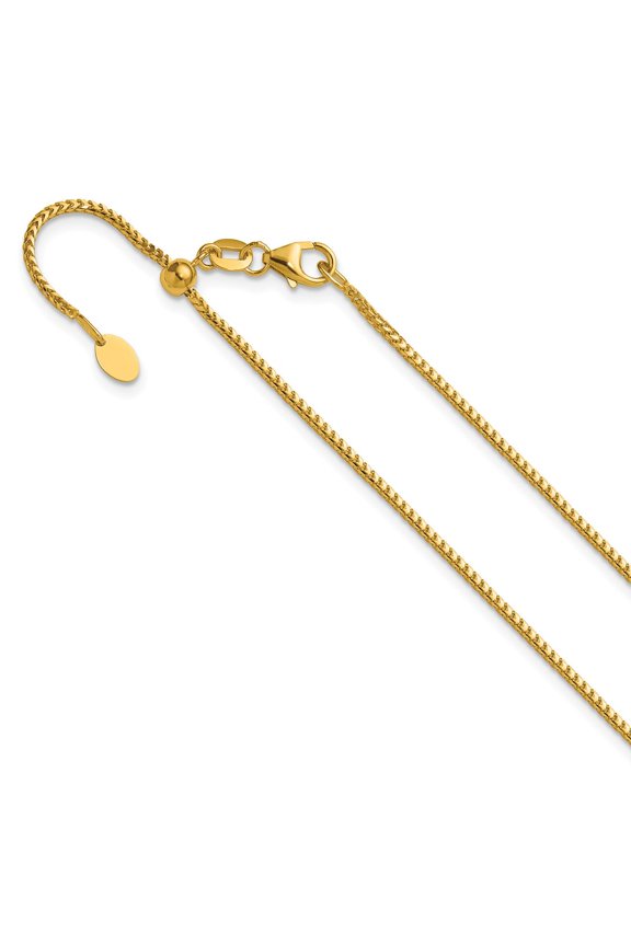 14K Adjustable 1.25mm Franco Chain
