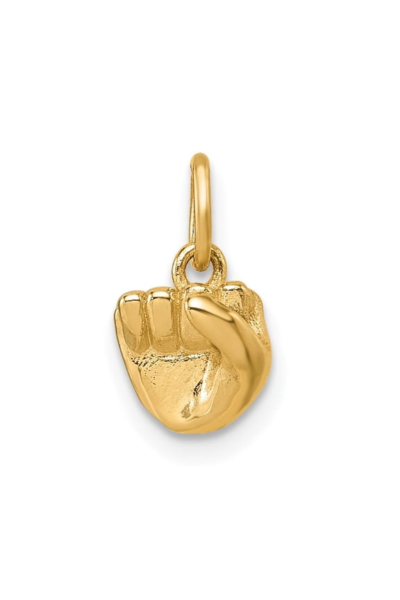14K American Sign Language Alphabet Fingerspelling Sign S Pendant