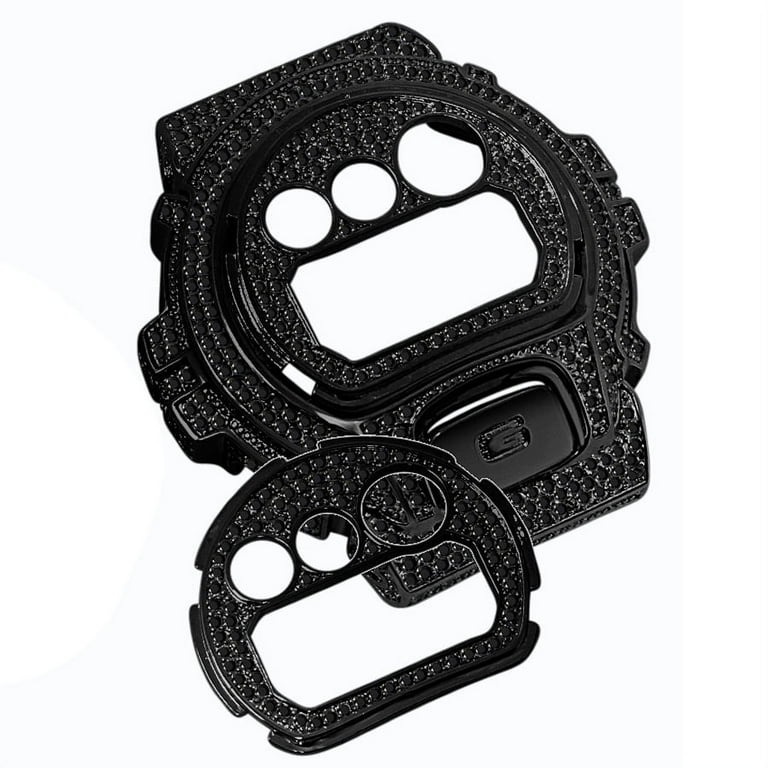 14K Black Gold Finish Face Plate Bezel G Button Piece Combo