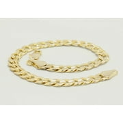 14K Bonded Gold Bracelet, Best Unisex Christmas Gift for Women, Men, Girlfriend, Boyfriend, Her, Bestfriend, 14K Bonded Gold Cuban Bracelet with Gift Box/Bag by Aria Jeweler