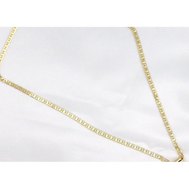 14K Bonded Gold Mariner Chain, Best Unisex Christmas Gift for Women, Men, Girlfriend, Boyfriend