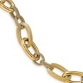 thumbnail image 1 of 14K Brushed & Polished Textured Fancy Link Bracelet, 1 of 2