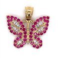 thumbnail image 1 of 14K CZ BUTTERFLY PENDANT, 1 of 1