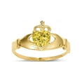 thumbnail image 1 of 14K CZ November Birthstone Claddagh Heart Ring, 1 of 2