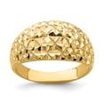 thumbnail image 1 of 14K  D/C Quilted Pattern Dome Ring R754, 1 of 1