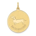 thumbnail image 1 of 14K Dachshund Disc Charm, 1 of 1