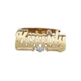 thumbnail image 1 of 14K Diamond Heart Script Gold Name Ring | Appx. 6.3 Grams, 1 of 3