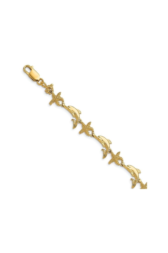 FJC Finejewelers Dolphin Starfish Bracelet