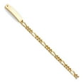 thumbnail image 1 of 14K Figaro Link MIL-ID Bracelet - 7.5", 1 of 1