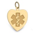 thumbnail image 1 of 14K Filled Gold Heart Medical Charm - 1 Inch X 1 Inch, 1 of 1