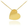 thumbnail image 1 of 14K GOLD ENGRAVABLE HEART NECKLACE :  16", 1 of 1