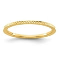 thumbnail image 1 of 14K Gold 1.2 mm Criss-cross Pattern Stackable Band, Size 6.5, 1 of 1