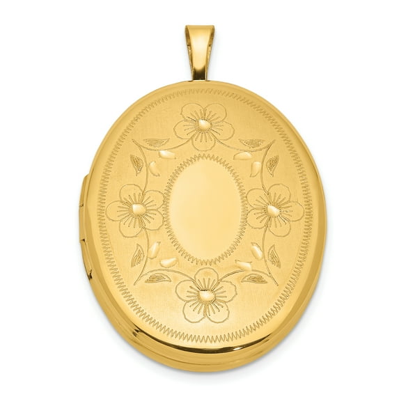 14K Gold 1/20 Gold Filled 26mm Oval Locket