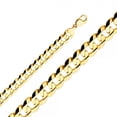 thumbnail image 1 of 14K Gold 14mm Cuban Concave Chain :  24", 1 of 4