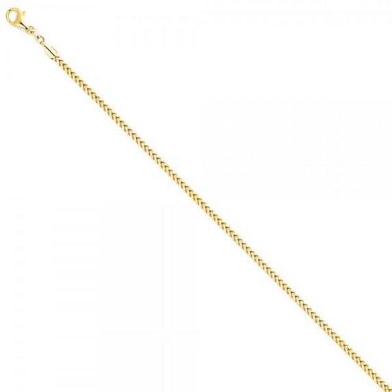 14K Gold 2.9mm Hollow Franco WP Chain : 22"