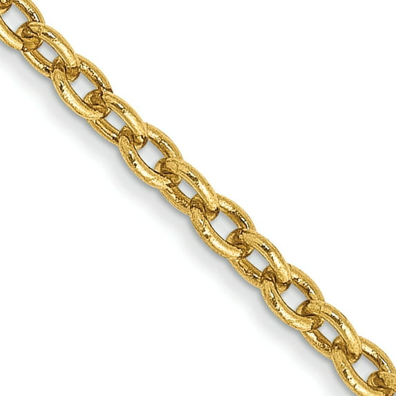 14K Gold 2mm Cable Chain 24"