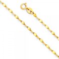 thumbnail image 1 of 14K Gold 2mm Twisted Mirror Chain :  22", 1 of 4