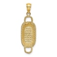 thumbnail image 1 of 14K Gold 3-D 2 Handles Rectangular Basket Charm, 1 of 4