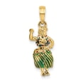 thumbnail image 1 of 14K Gold 3-D Hula Girl W/ Moveable Grass Skirt Charm, 1 of 4