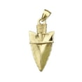 thumbnail image 1 of 14K Gold 3D Native American Arrowhead Pendant, 1 of 5