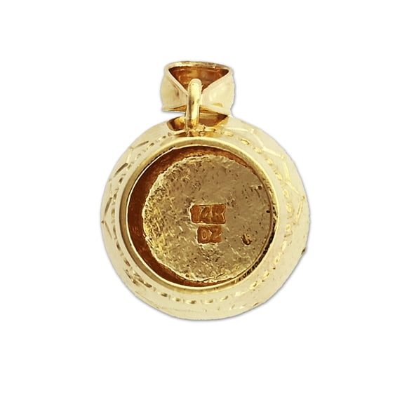 14K Gold 3D Western Pottery Charm