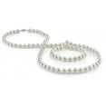 thumbnail image 1 of 14K Gold 7.0-7.5mm Hanadama Japanese Akoya Saltwater White Cultured Pearl Necklace, 36" Opera Length, 1 of 7