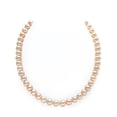 thumbnail image 1 of 14K Gold 7-8mm AAAA Quality Peach Freshwater Cultured Pearl Necklace for Women in 17 Princess Length, 1 of 7