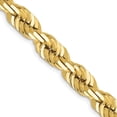 thumbnail image 1 of 14K Gold 7mm Diamond Cut Rope Chain Anklet Jewelry 9", 1 of 3