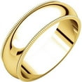 thumbnail image 1 of 14K Gold 7mm Milgrain Comfort Fit Wedding Band, 1 of 4