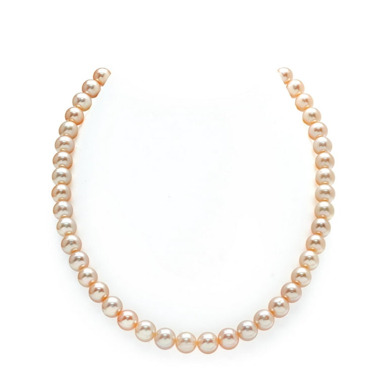 14K Gold 8-9mm AAAA Quality Peach Freshwater Cultured Pearl