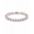 thumbnail image 1 of 14K Gold 9-10mm Pink Freshwater Cultured Pearl Bracelet - AAA Quality, 1 of 7