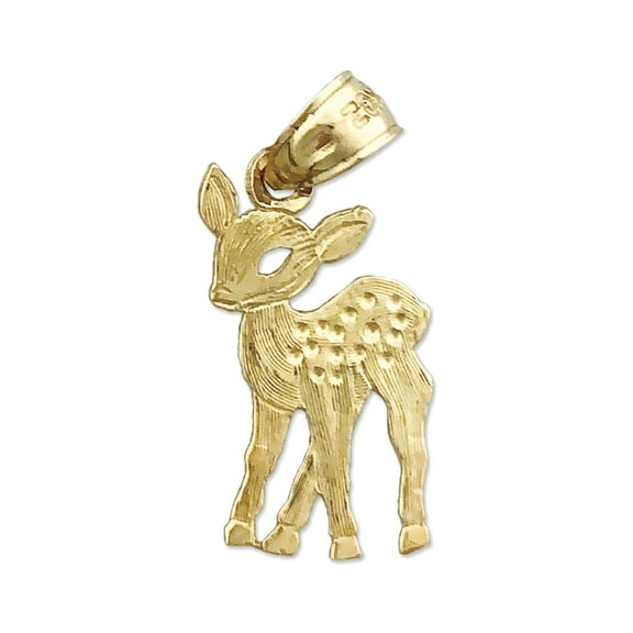 14K Gold Bambi Charm