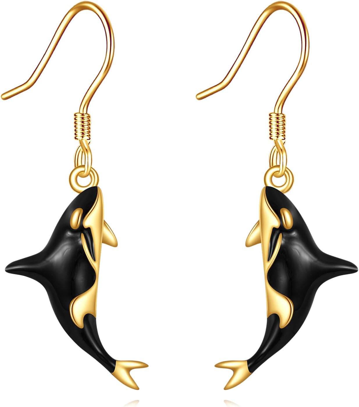14K Gold Bee/Owl/Hummingbird/Orca/Cat/Butterfly/Cardinal Earrings for Women Earrings Leverback Earrings Jewelry Gifts