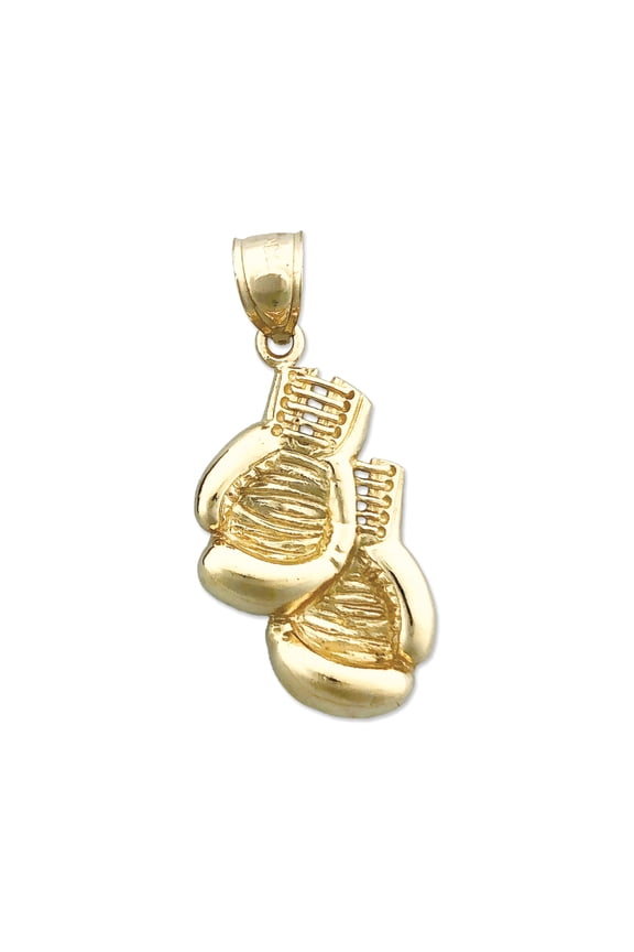 14K Gold Boxing Gloves Pendant