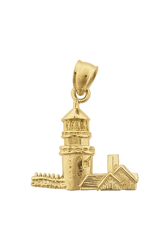 14K Gold Cape Cod Highland Lighthouse Charm