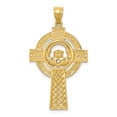 thumbnail image 1 of 14K Gold Celtic Claddagh Cross Pendant, 1 of 4