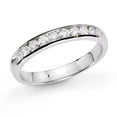 thumbnail image 1 of 14K Gold Channel Set Wedding Ring or Anniversary Band with 0.30 CTTW 10 Stone Round Diamonds H-I SI Quality Bridal - Size 5, 1 of 1